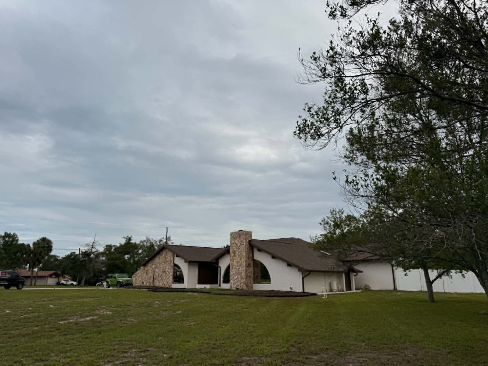 Large open lot mowed clean